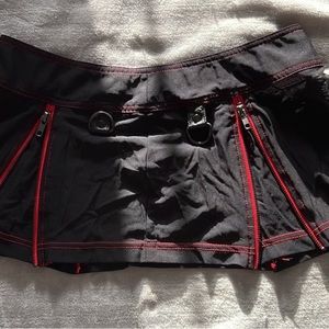 Lip Service black and red mesh skirt
